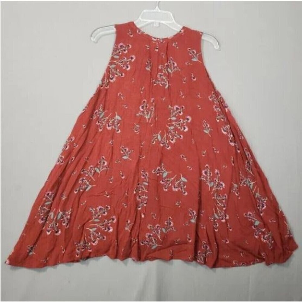 Free People Tree Swing Tank Top Tunic Dress in Crimson Size Small - Picture 5 of 12
